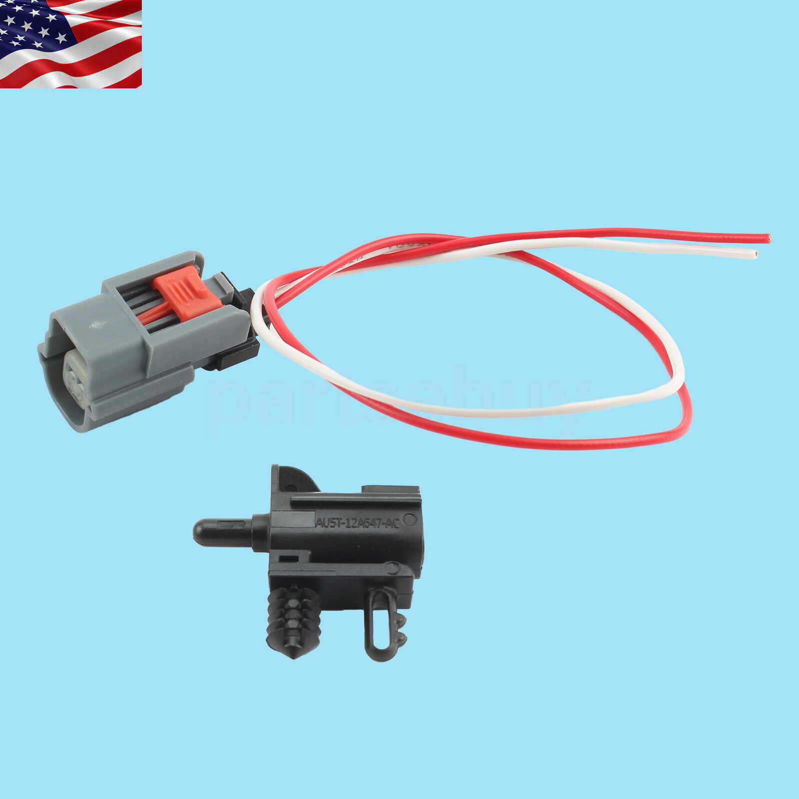 Ambient Air Temperature Sensor & Connector For Ford F150 F250 F350 F450 F550