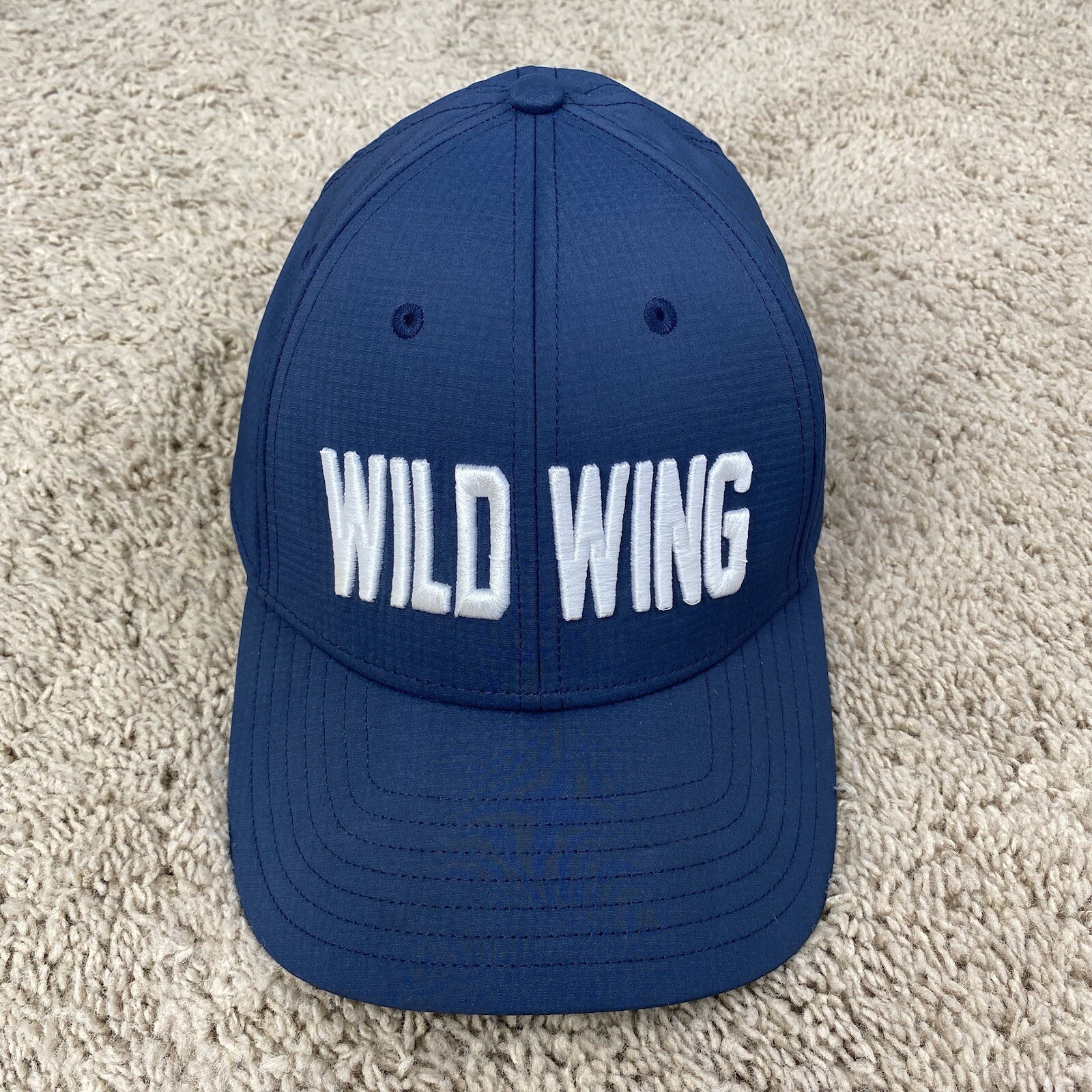 TaylorMade Golf Hat Wild Wing Myrtle Beach Blue Strapback Raised Letters Cap