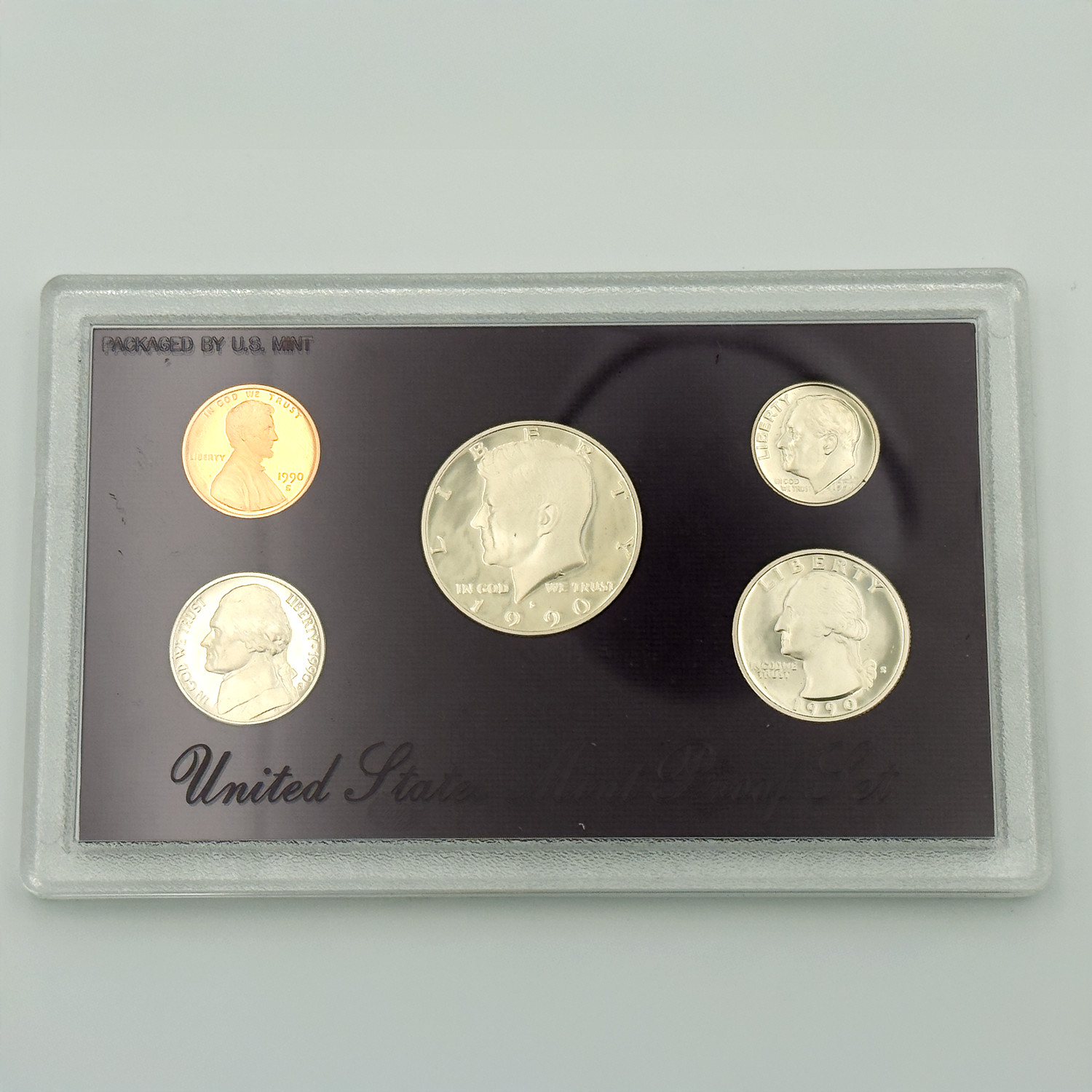1990-S U.S. Mint Clad Proof Set in original box with COA
