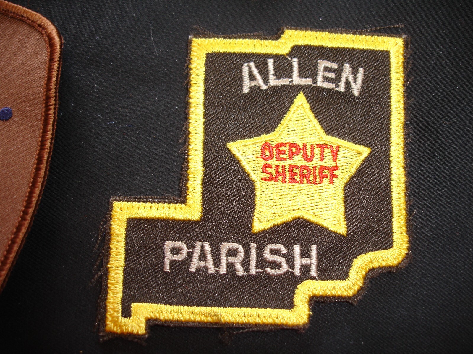police sheriff security department vintage patch set for display