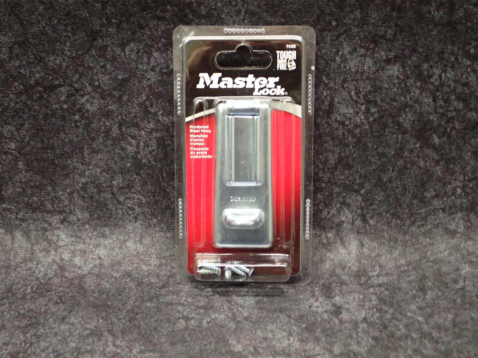 NEW Master Lock 703D 3-1/2" HARDENED HINGED STEEL HASP (BN466)