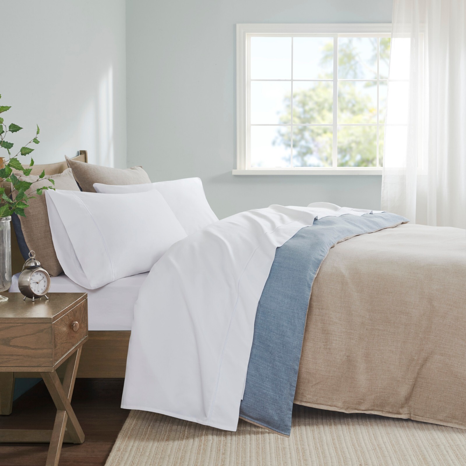 Madison Park 600 Thread Count Pima Cotton Deep Pocket Sheet Set