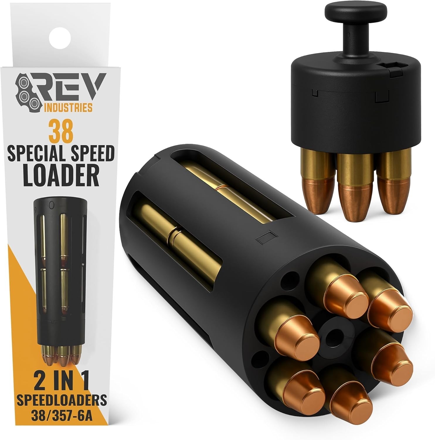 38 Special Speed Loader - 357 Magnum SpeedLoader for 6-Cylinder Revolvers - H...