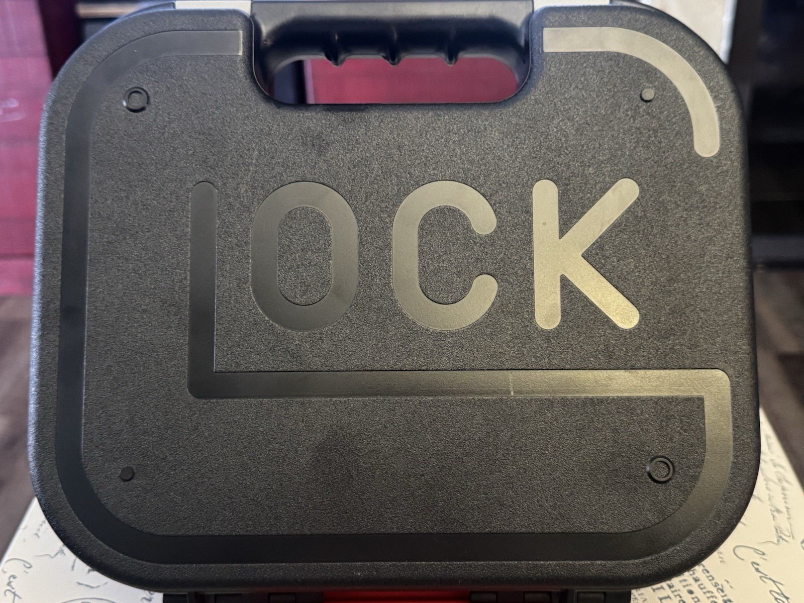 GLOCK Hard Pistol Case Black Foam Interior Regular Lock Plastic for 1 Pistol