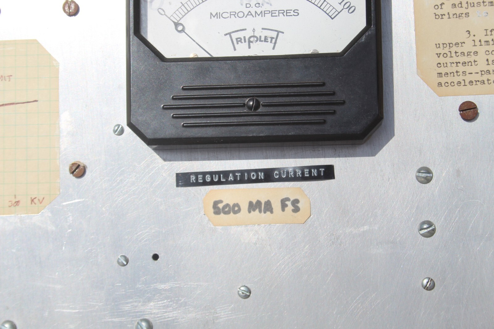 VTG Voltage Regulator Triplett Meter Panel Polytron Devices Power Suply Current