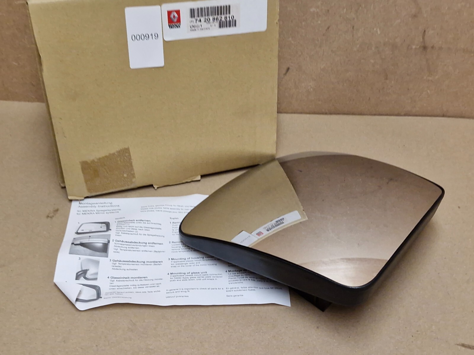 Genuine Renault Premium 05-13 Cab Mirror Glass Wide Angle L/H Heated 7420862810