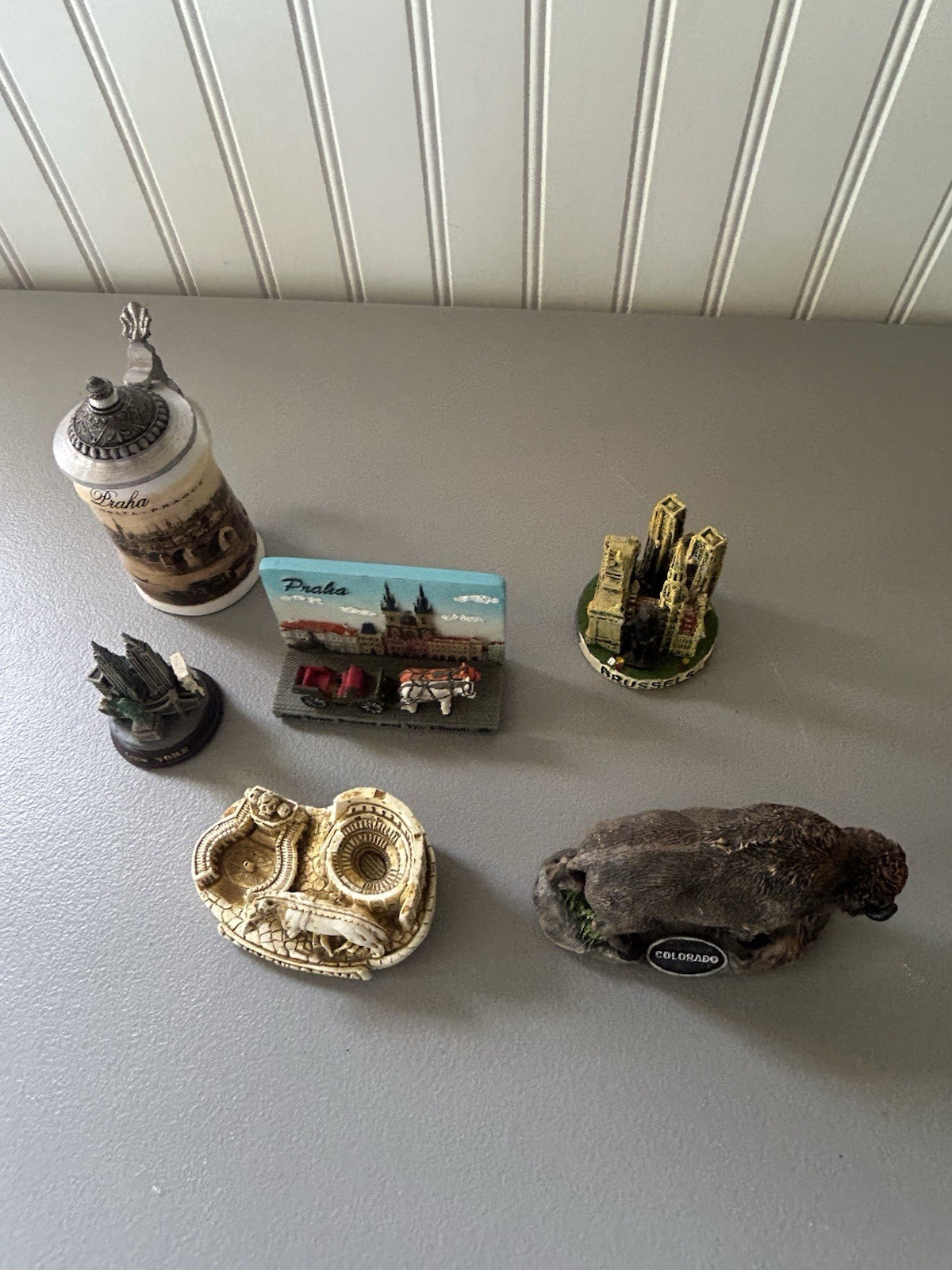 Souvenir Collection. Rome Prague New York Colorado Brussels