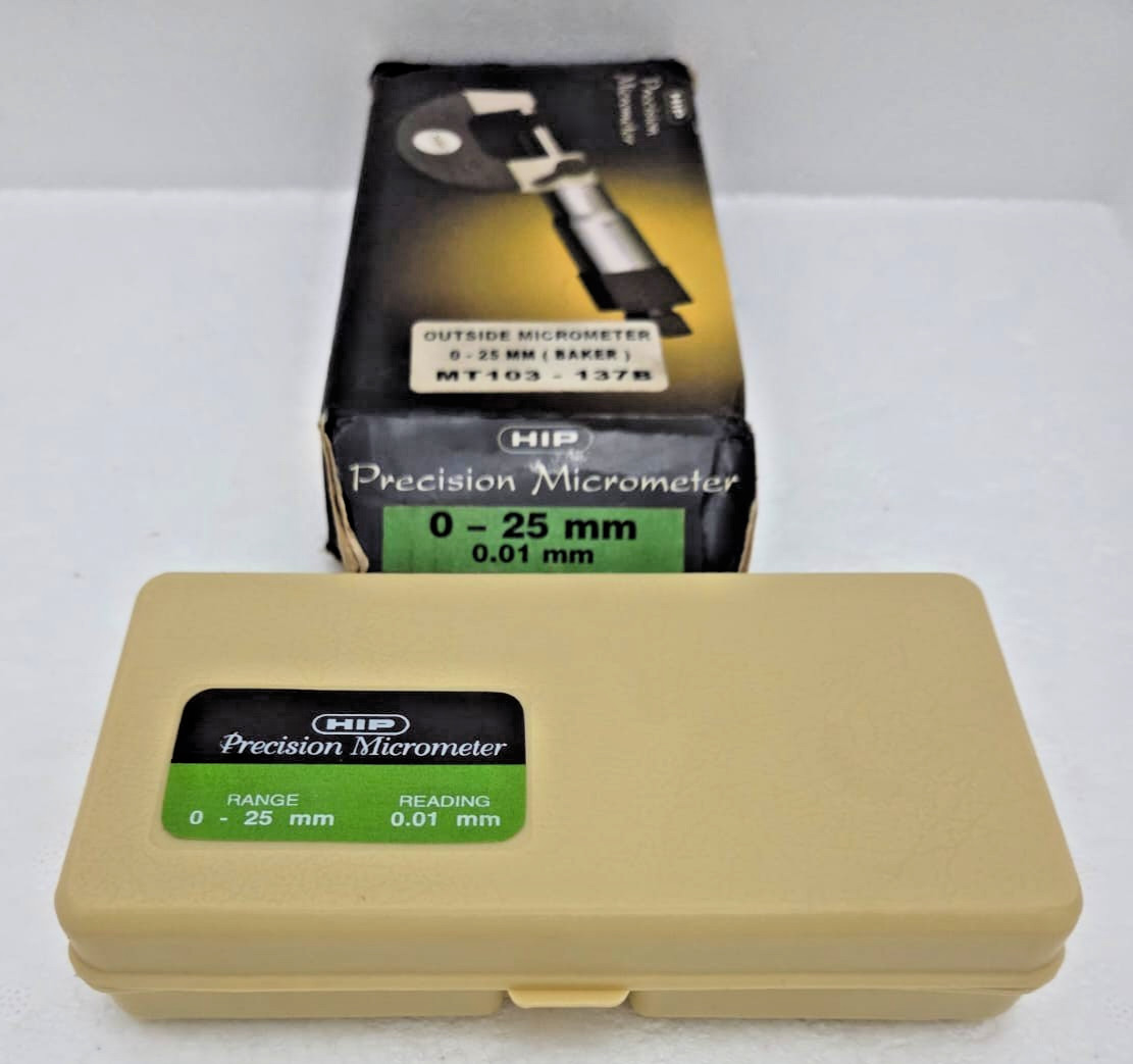 Baker MT103 - 137B Precision Outside Micrometer 0-25mm / 0.01mm Grad