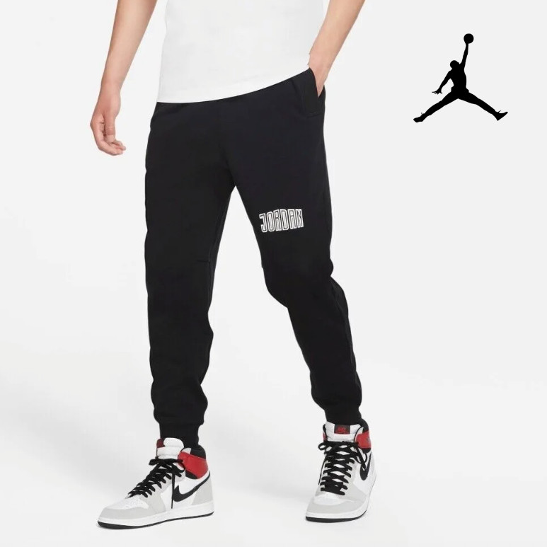 Air Jordan Sport DNA Mens Fleece Pants Jogger Sweatpants Black L XL