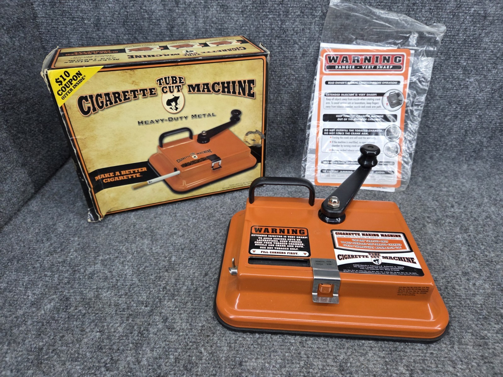 Gambler Tube Cut Tabletop Cigarette Making Machine 100's & King Size