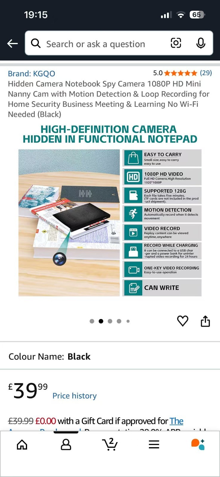 HD mini camera