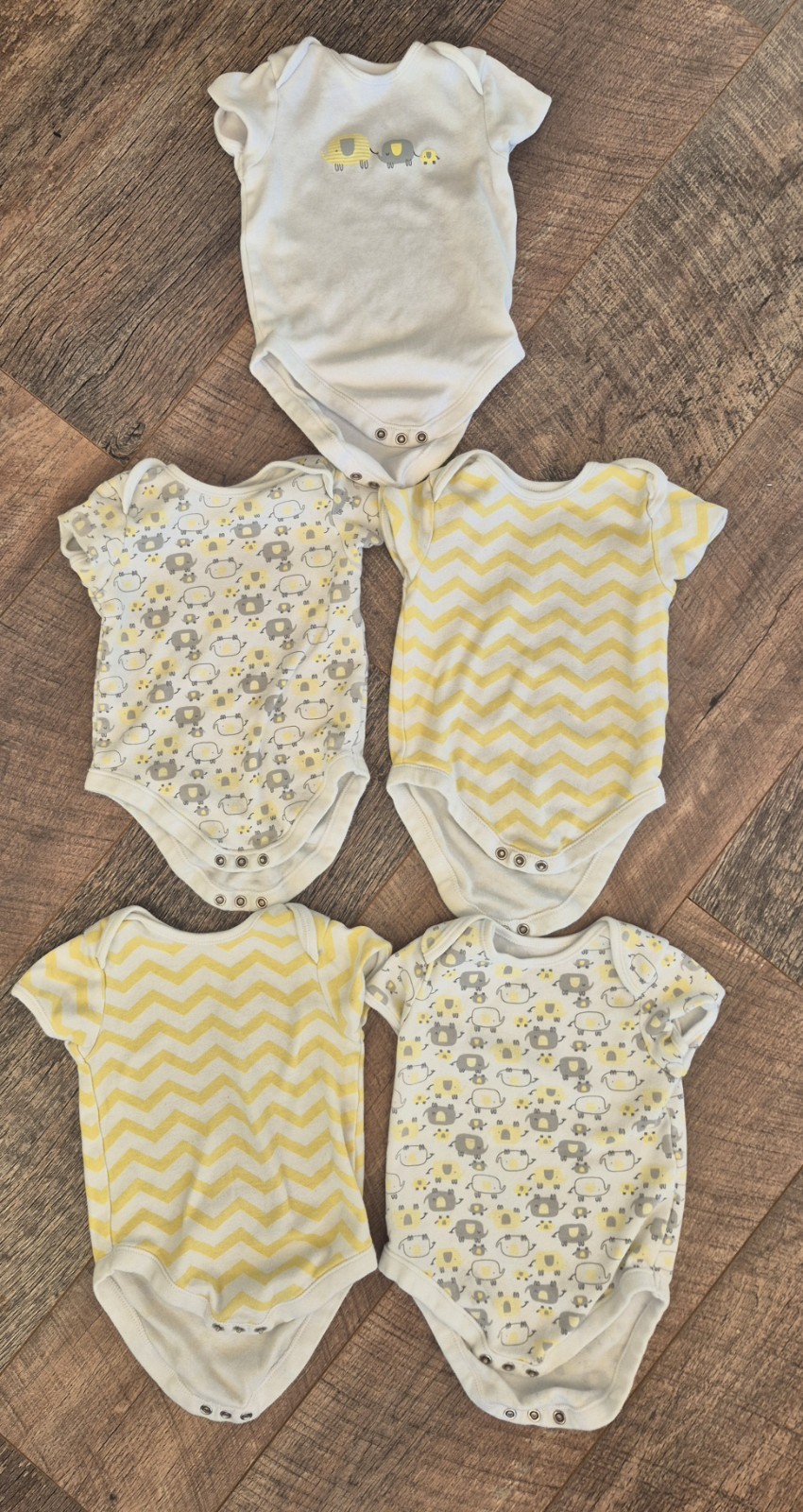 Baby short sleeved vest bundle 9-12M Pep&co