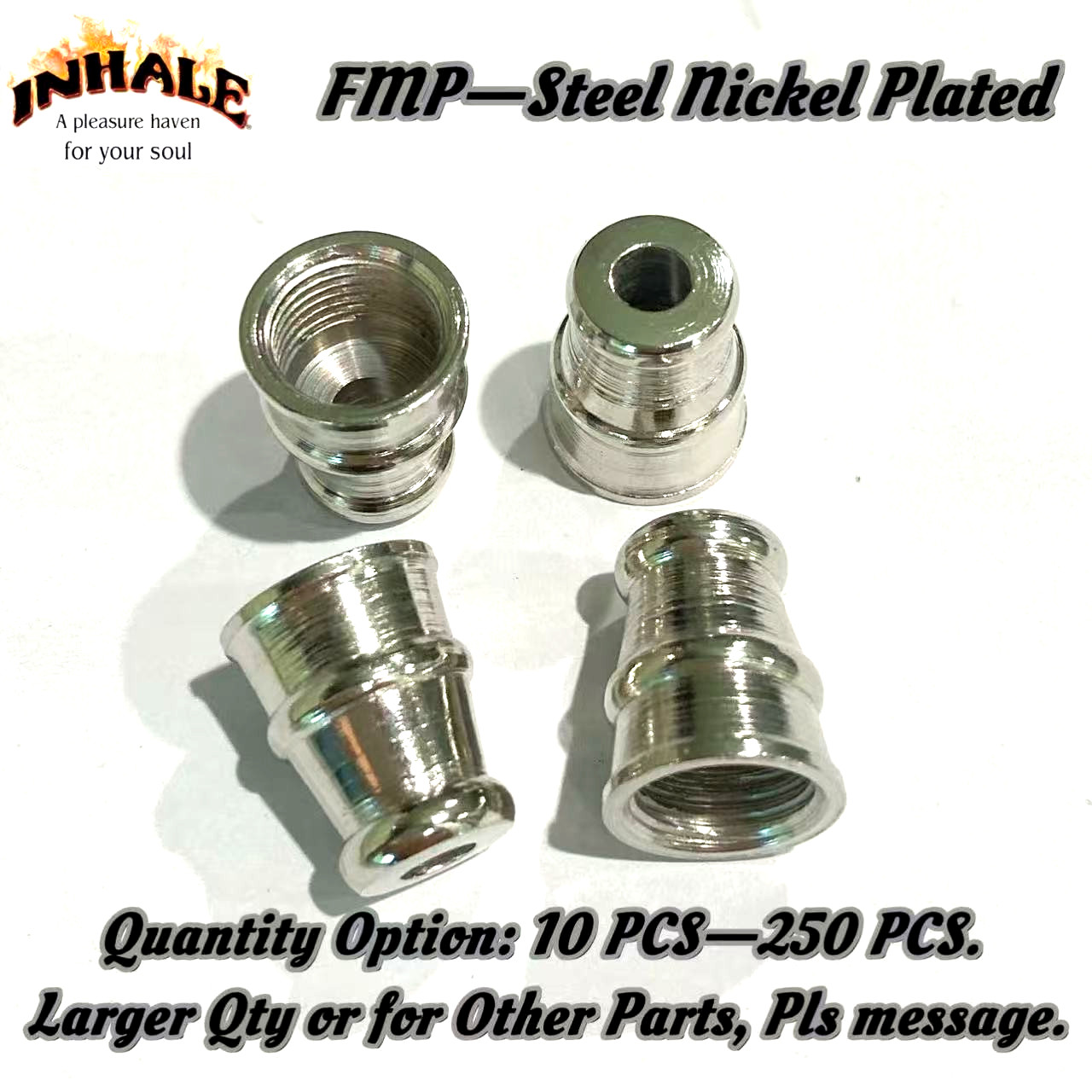 Inhale Metal parts for herb tobacco smoking pipes or lamp parts metal mouth tips
