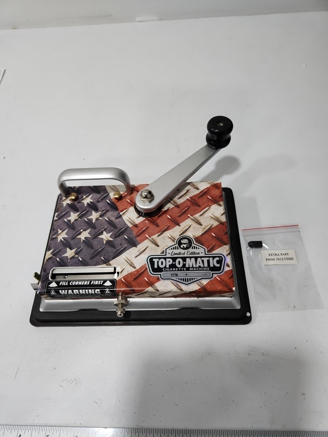 top-o-matic cigarette rolling machine - bi-centennial model
