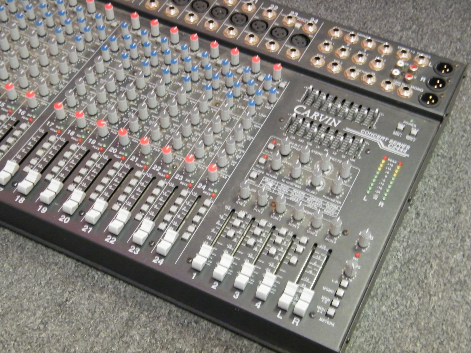 Carvin C2444 Concert Series 24 channel Mixing Console Board Mixer - Four Monitor