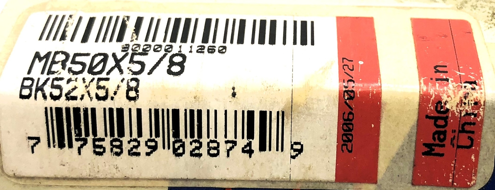 Maska Fixed Bore Sheave MB50X5/8 NOS