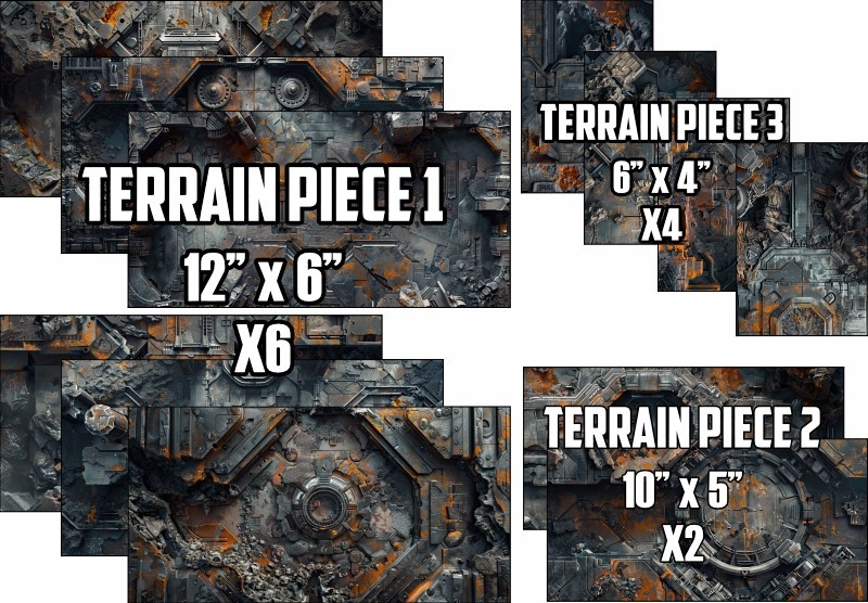 Neoprene Terrain Mats - Forge - Compatible w/ Warhammer 40K