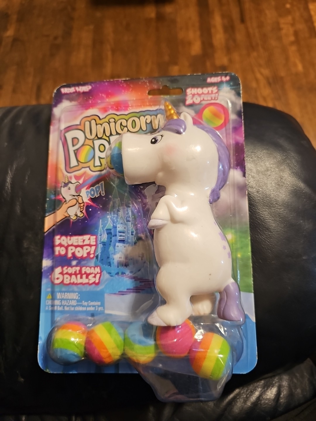 Pooping Unicorn Popper Hog wild Toys - Shoots Up To 20 Ft PACKAGE WEAR