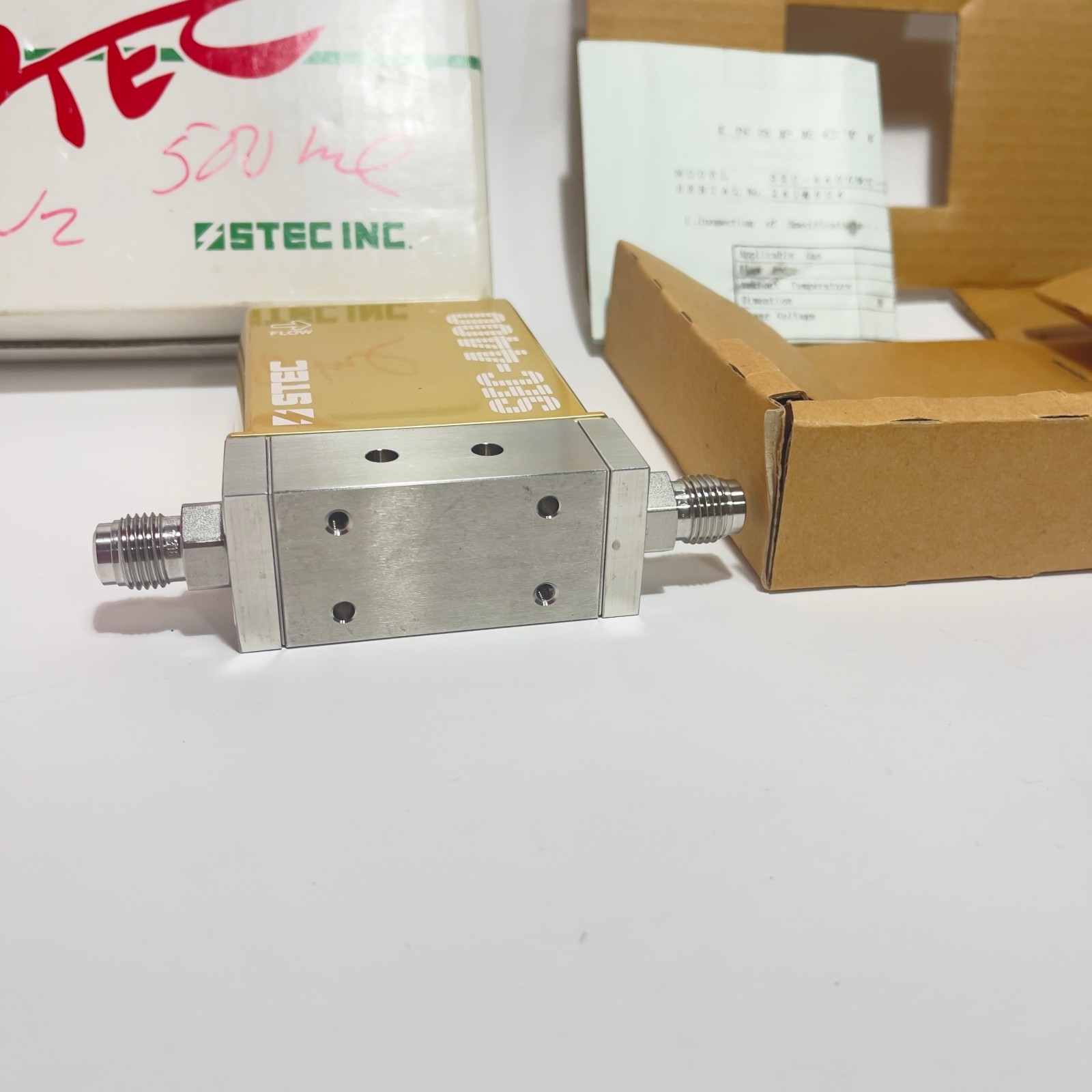 STEC SEC-4400MC-G2 Mass Flow Controller MFC 500 SCCM Ar Argon w/ Inspection cert