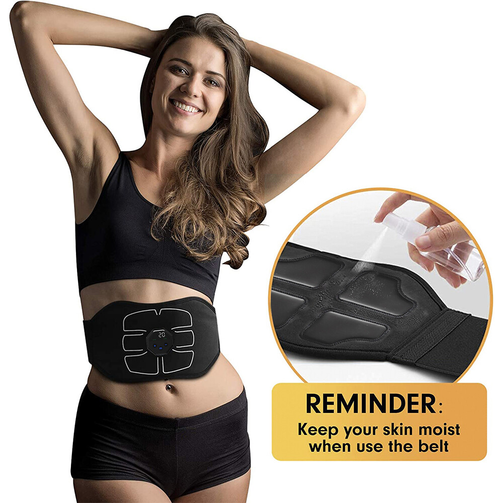 10 Modes EMS Abdominal ABS Muscle Stimulater Training Toner Workout Fitness Belt