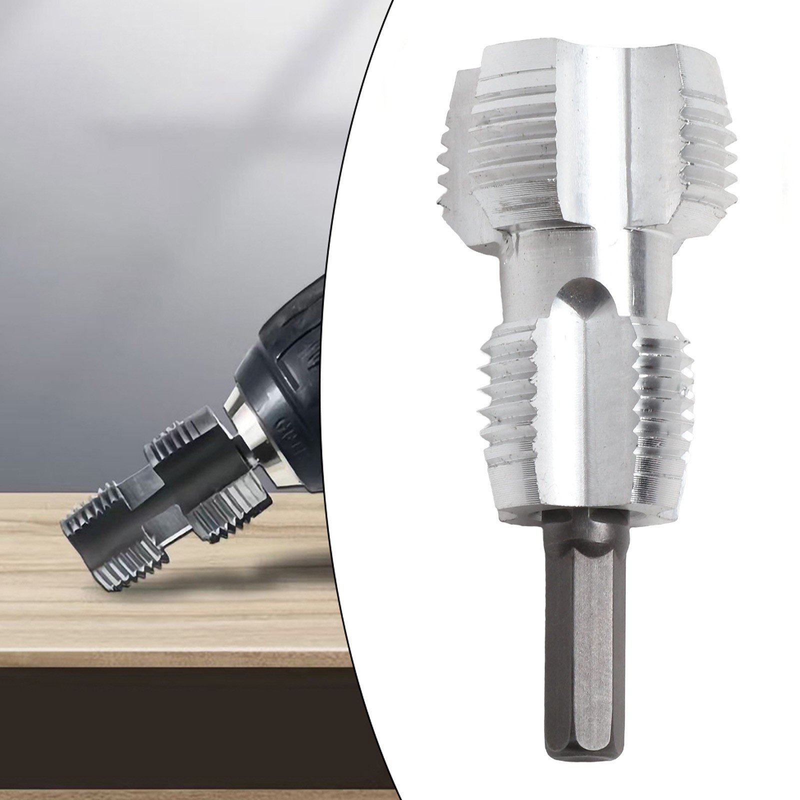 Threading Tool for For Pvc Water Pipes with 4 and 6 Point Compatibility