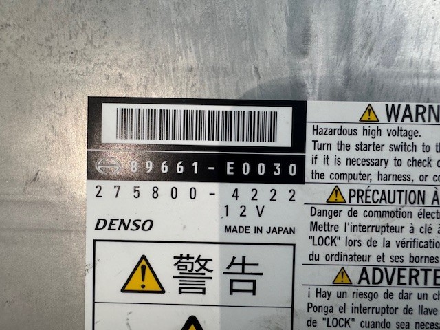 Denso OEM Engine Control Module 89661-E0030 275800-4222 off Hino J08E