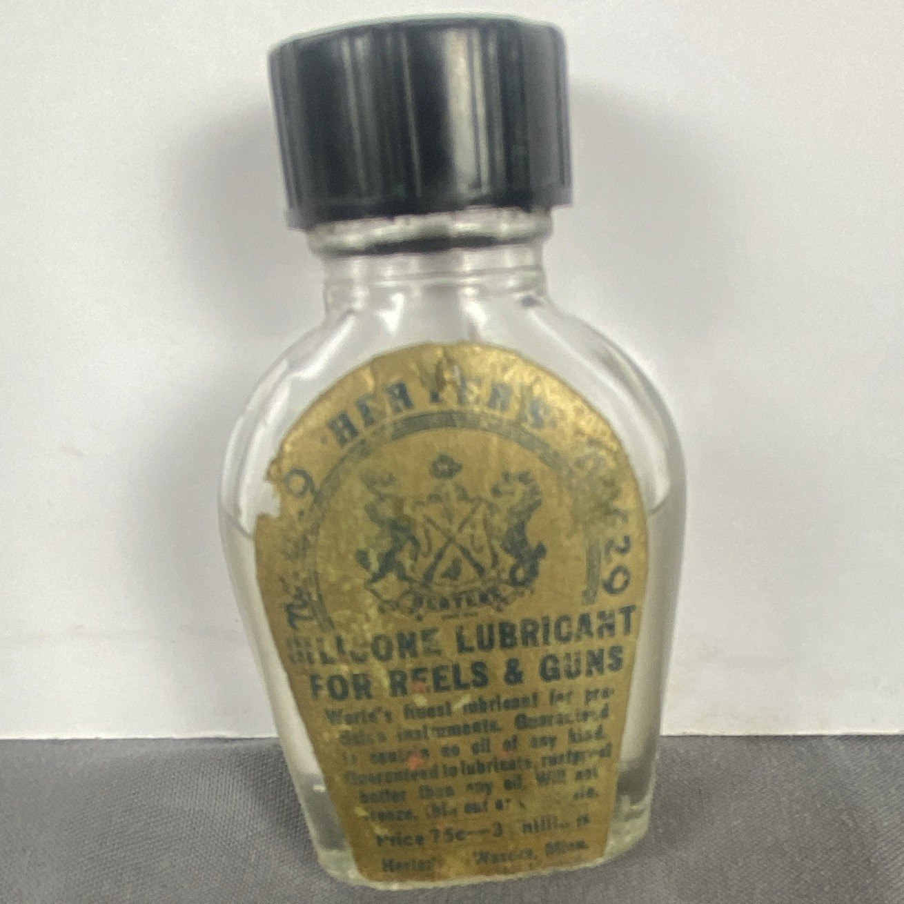 Holler's Clear Silicone Lubricant for Reels & Guns, Glass Bottle