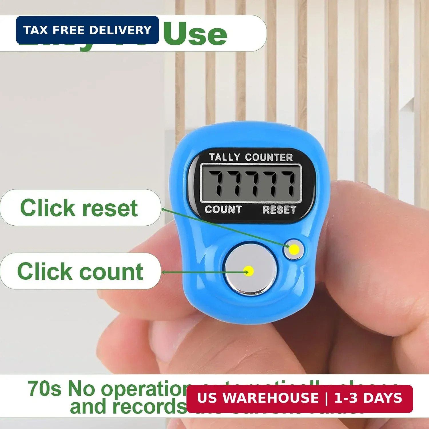 Electronic Tally Counter - 10 Pack Digital Clicker with 5-Digit LCD Display FAST