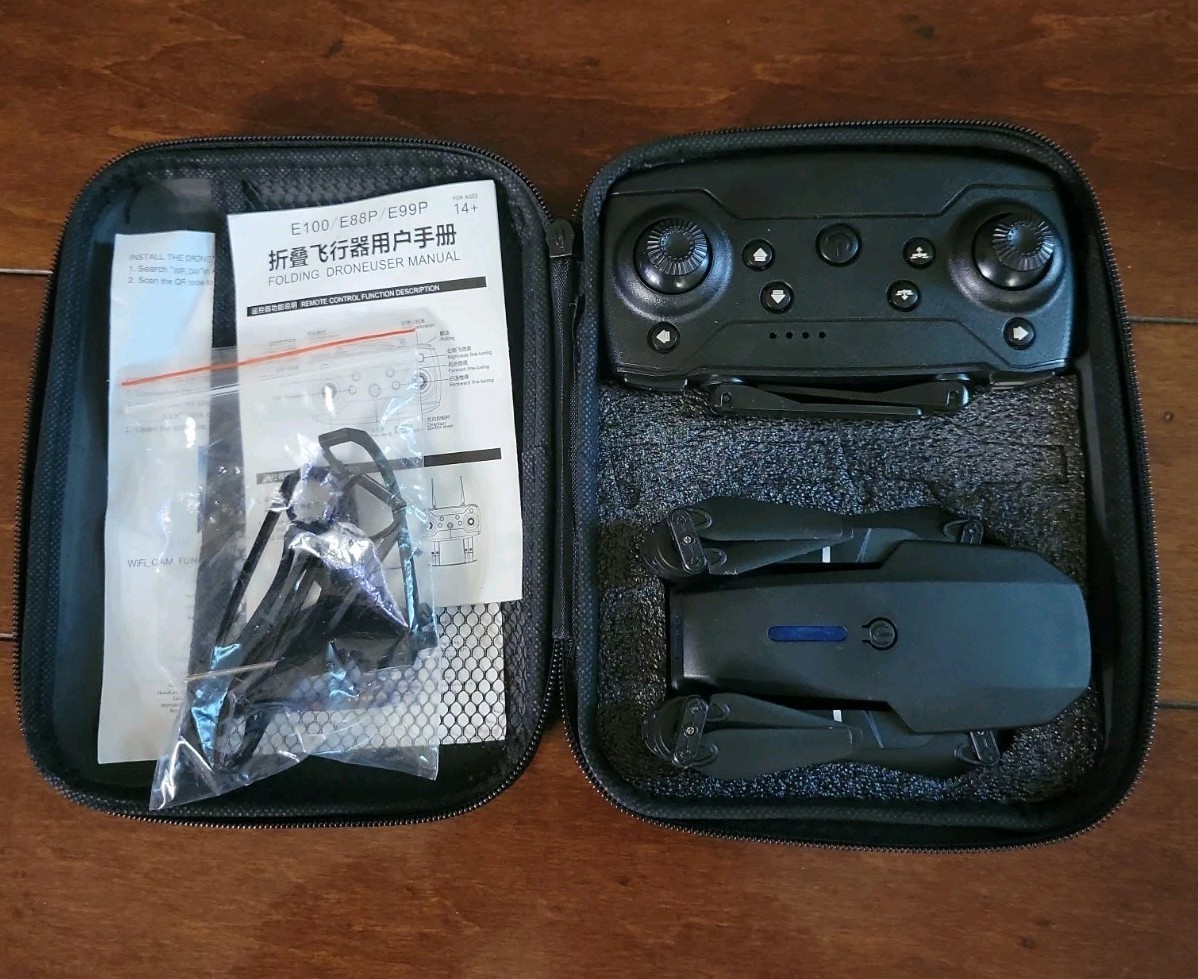 Pro Drone Folding Drone RC Case Spare Blades Kit Photo/Video Recording 2.4G