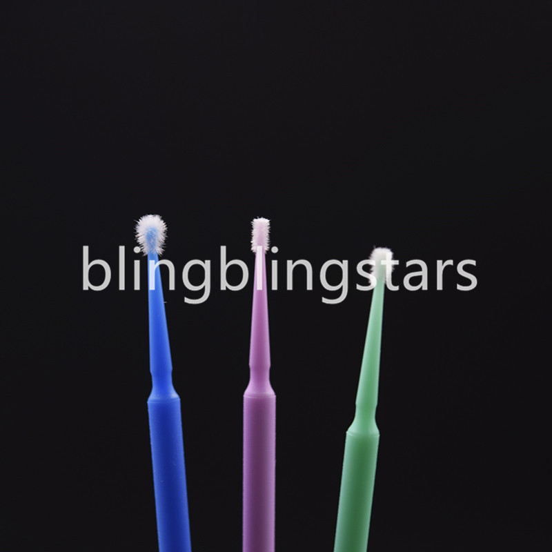 100 Pcs Dental Disposable Micro Applicator Brush Tips Bendable 1.2/1.5/2.0/2.5mm