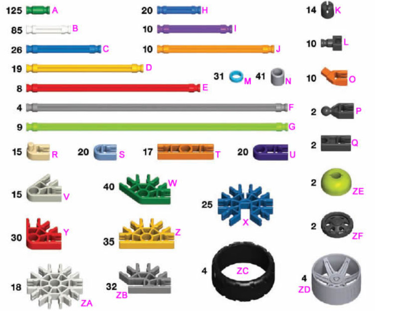 You Choose K'nex Classic and Micro Replacement Parts / Pieces Lot Knex Read Desc