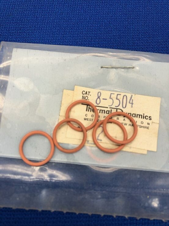 (5) Thermal Dynamics 8-5504 Rubber O-Rings Lot  OEM  O Ring PCH-50 o-ring