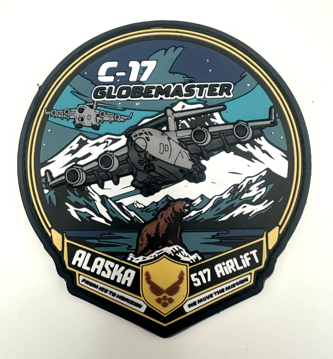 USAF 517th AIRLIFT SQUADRON / C-17 GLOBEMASTER -HIGH QUALITY PVC PATCH