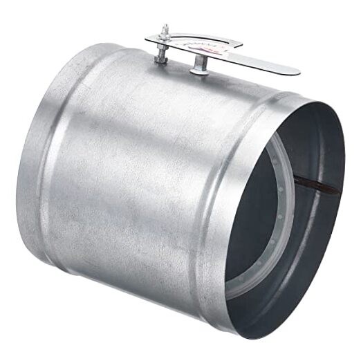 8" HVAC Duct Manual Volume Damper, Metal Adjustment Airflow Ducting 8 Inch