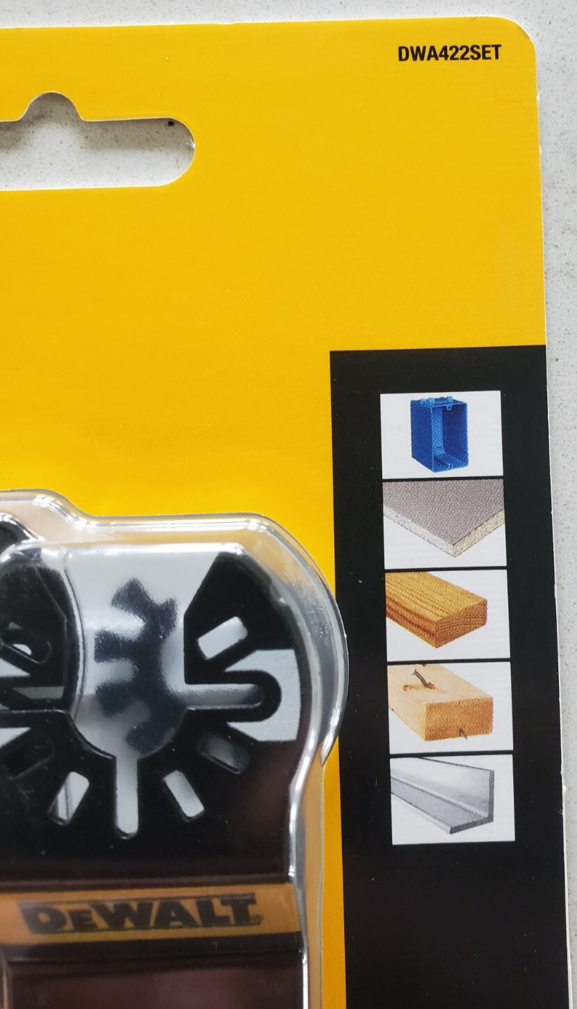 DeWalt 2-Pack Multiple Materials Oscillating Blade Assortment Set DWA422SET New