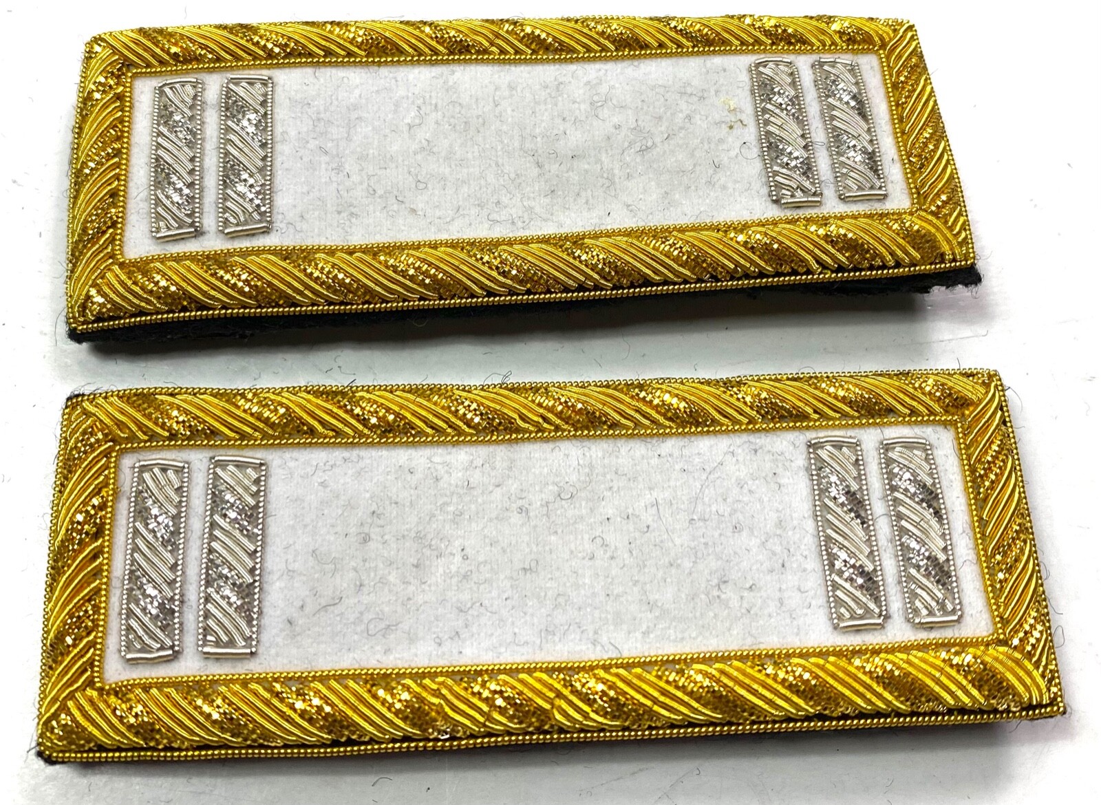 INDIAN WARS SPAN-AM US ARMY M1885 INFANTRY CAPTAIN TUNIC SHOULDER BOARDS W/CILPS