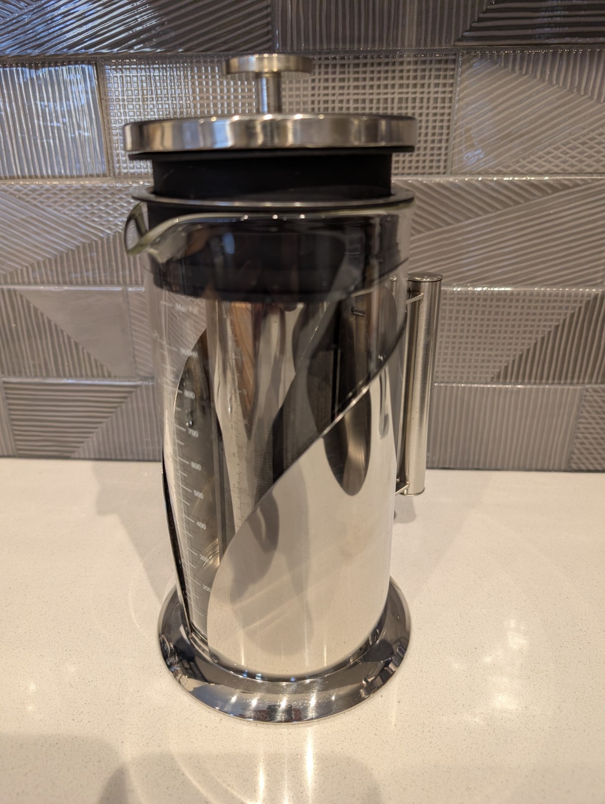 Cold Brew Coffee Tea Maker from Cafe du Chateau, Stainless Steel Pitcher