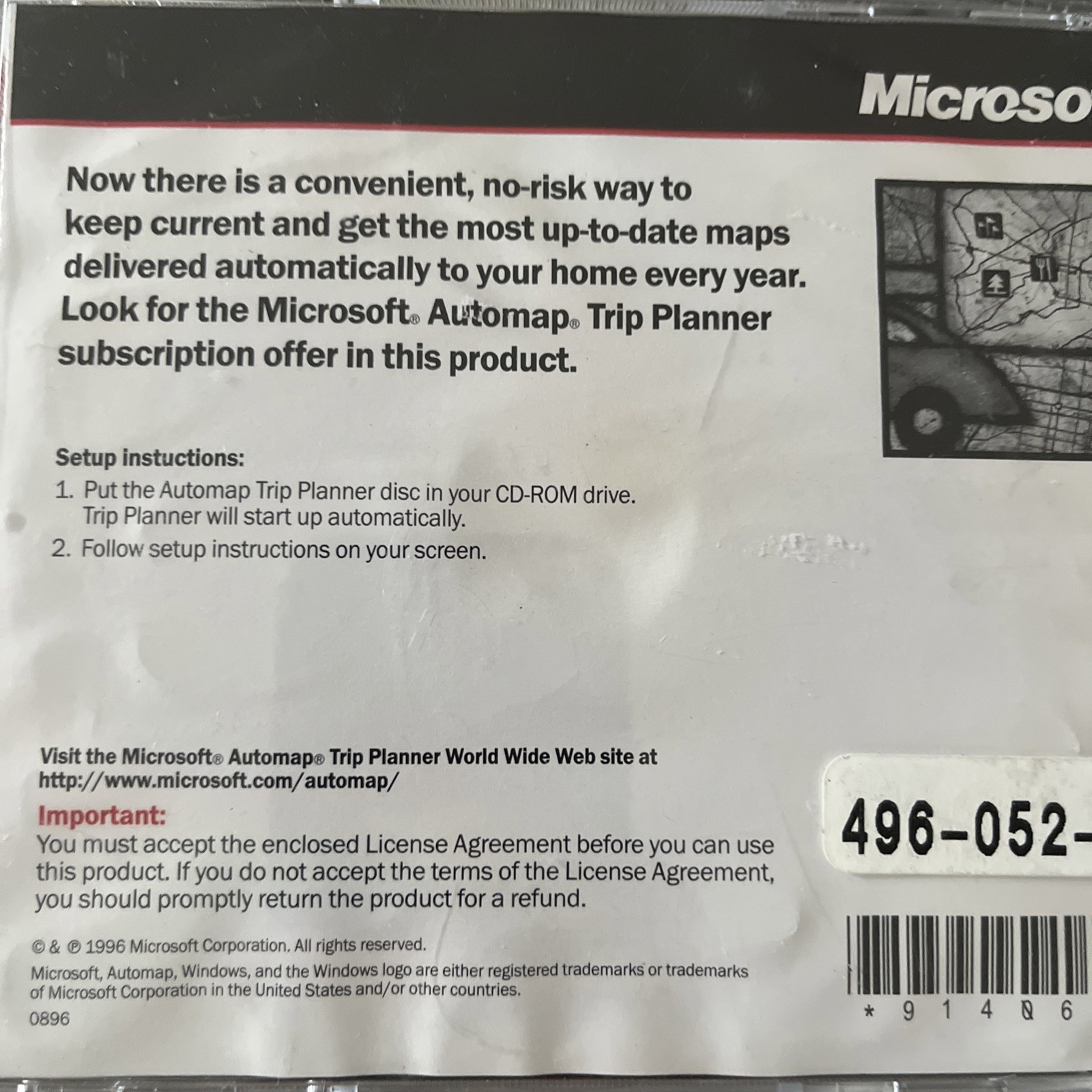 Microsoft Trip Planner 1997 Edition Automap