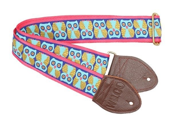 Souldier Wilco Signature Blue and Gold Owls Guitar Strap *Free Shipping in...
