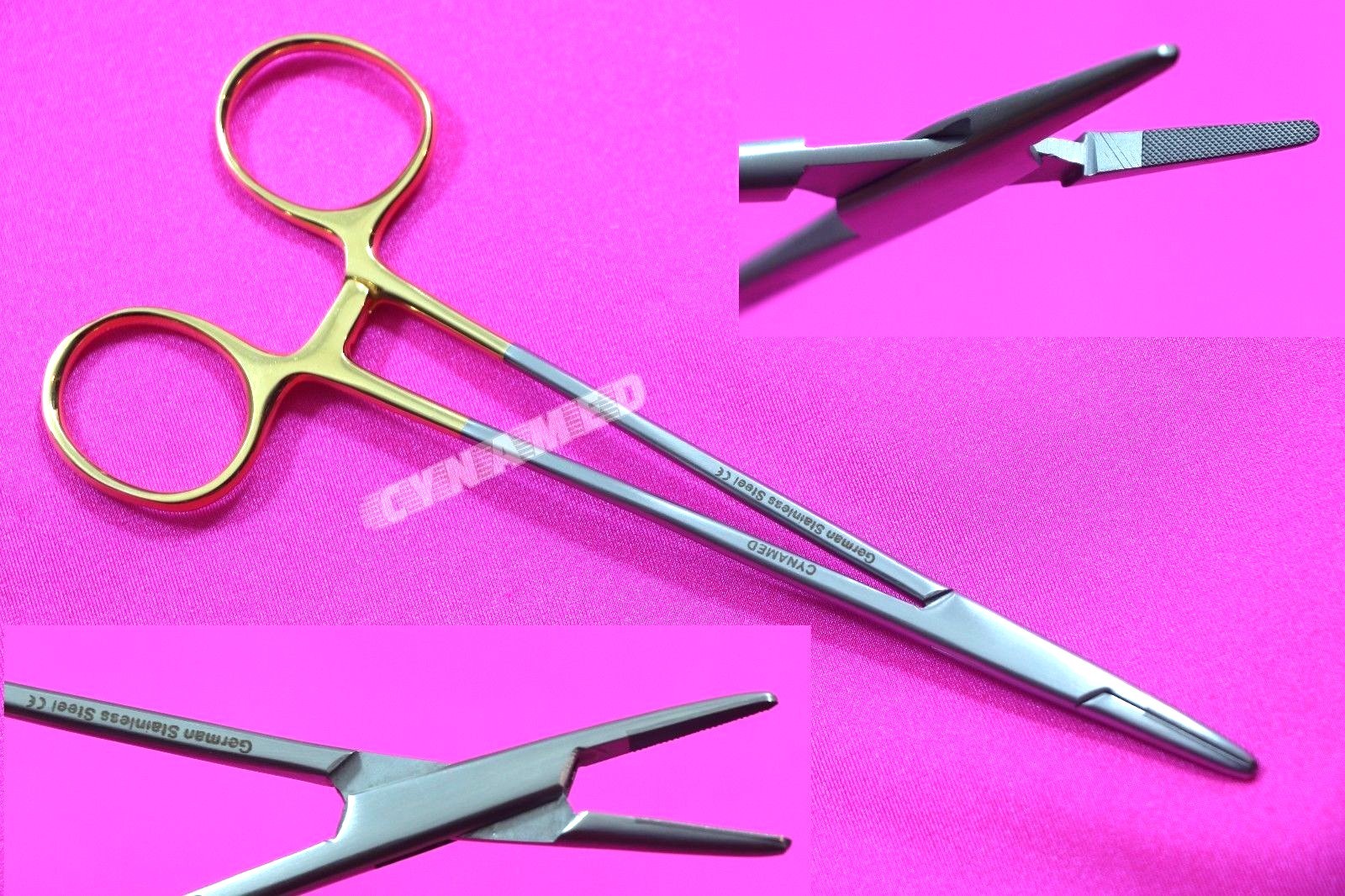 NEW GERMAN T/C MAYO HEGAR NEEDLE HOLDER DRIVER 7" WITH TUNGSTEN CARBIDE INSERTS