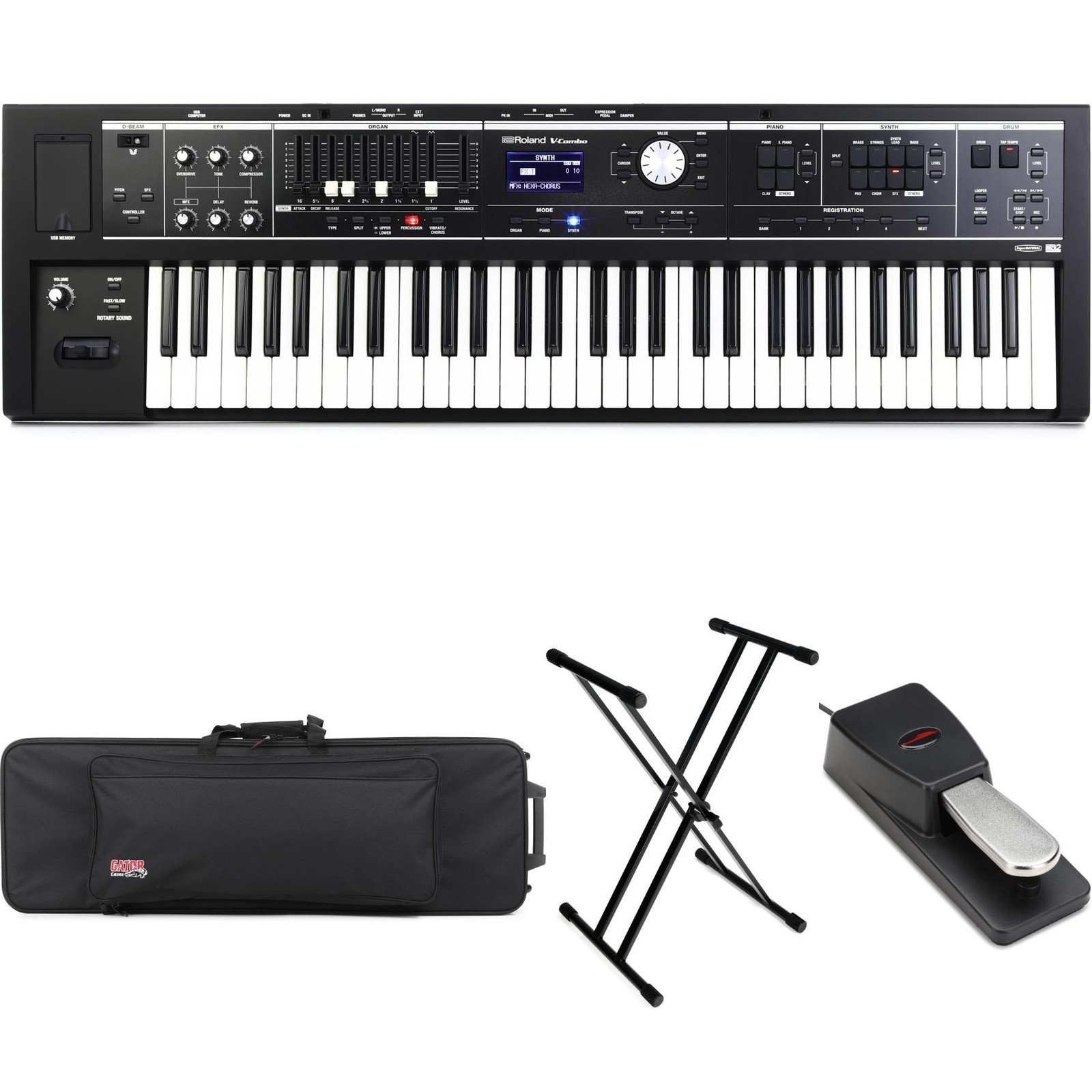 Roland V-Combo VR-09 Stage Performance Bundle