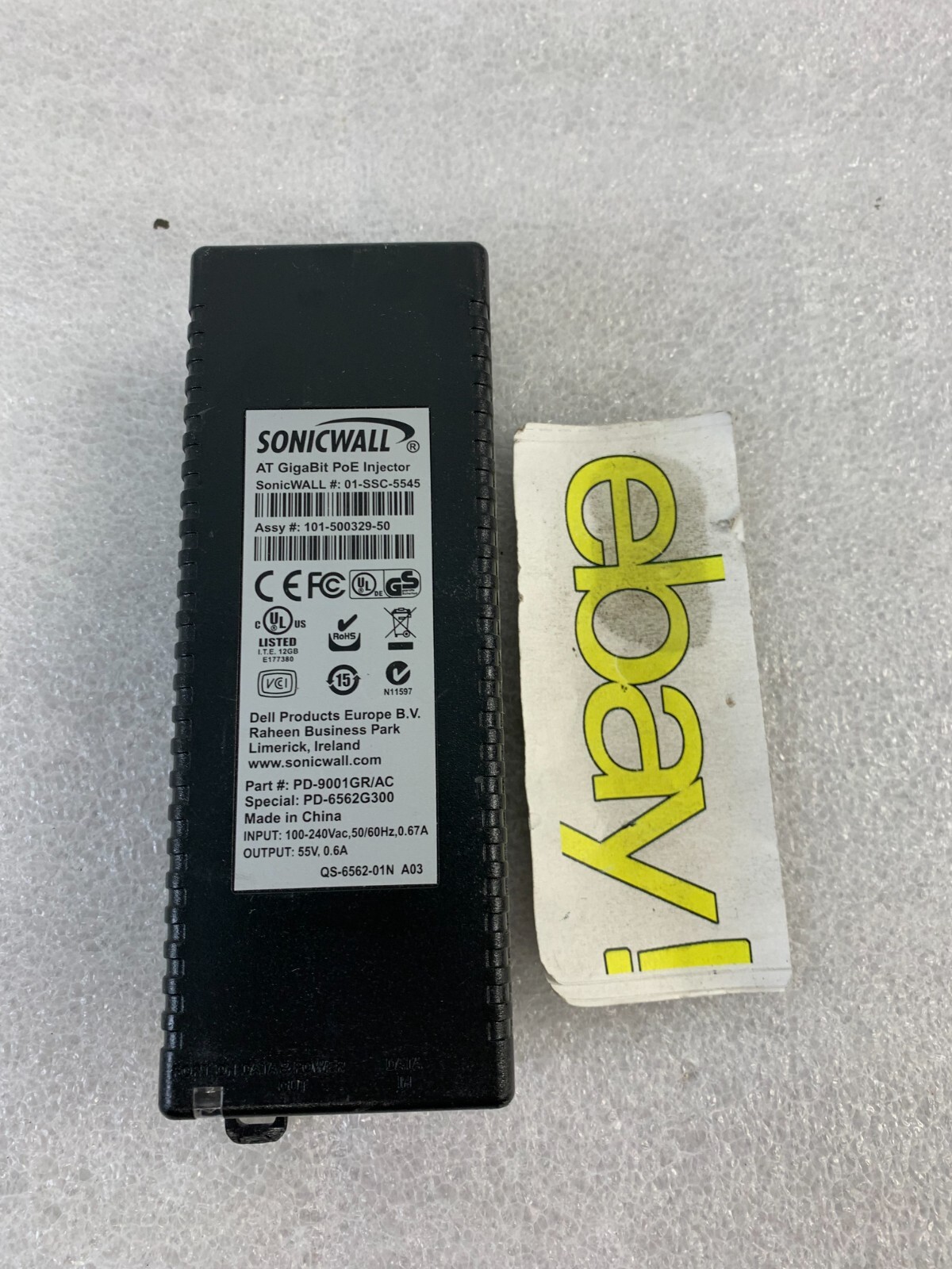 Sonicwall AT GigaBit PoE Injector UNIT ONLY FREE SHIPPING