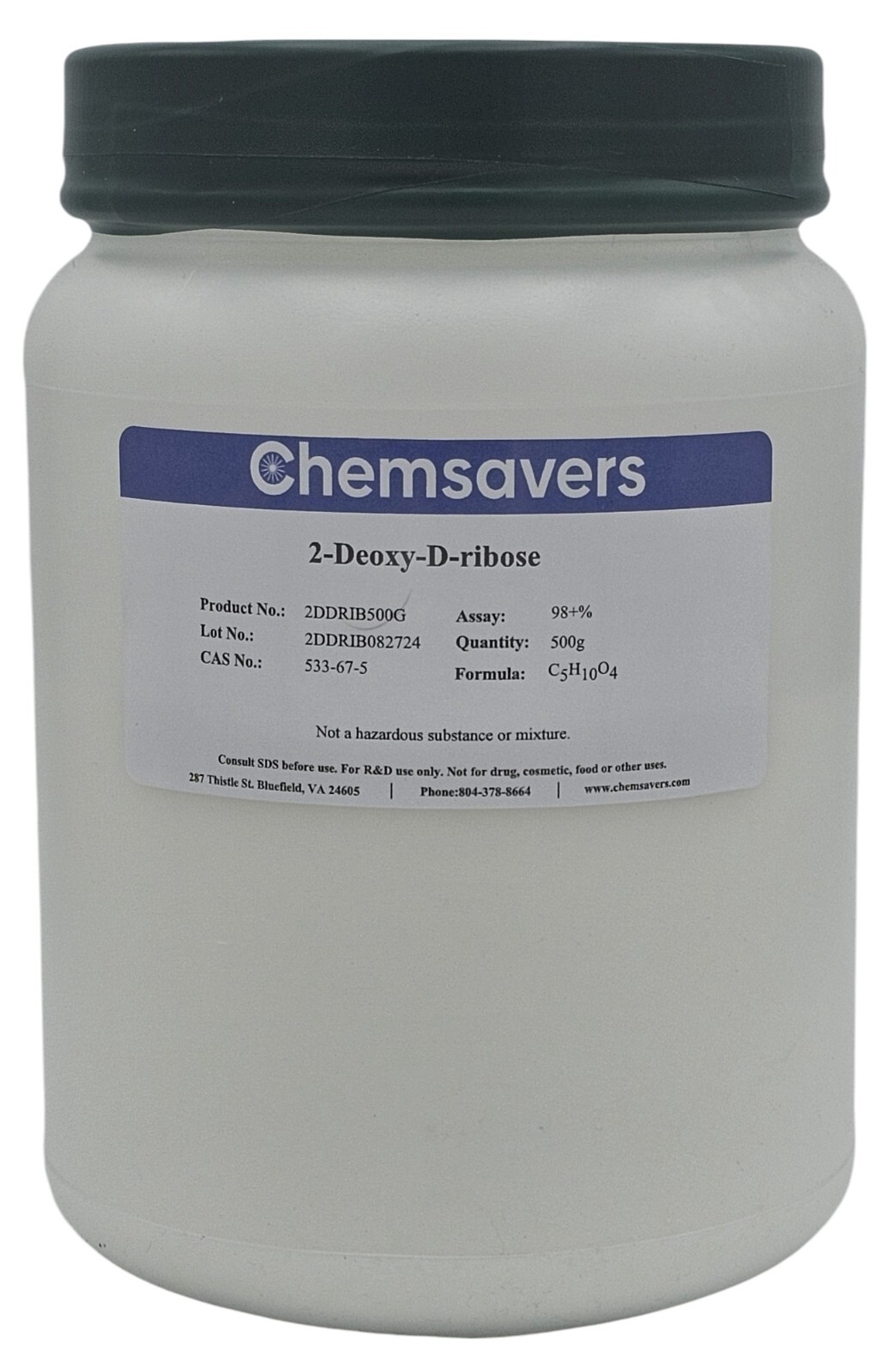 2-Deoxy-D-ribose, 98+%, 500g