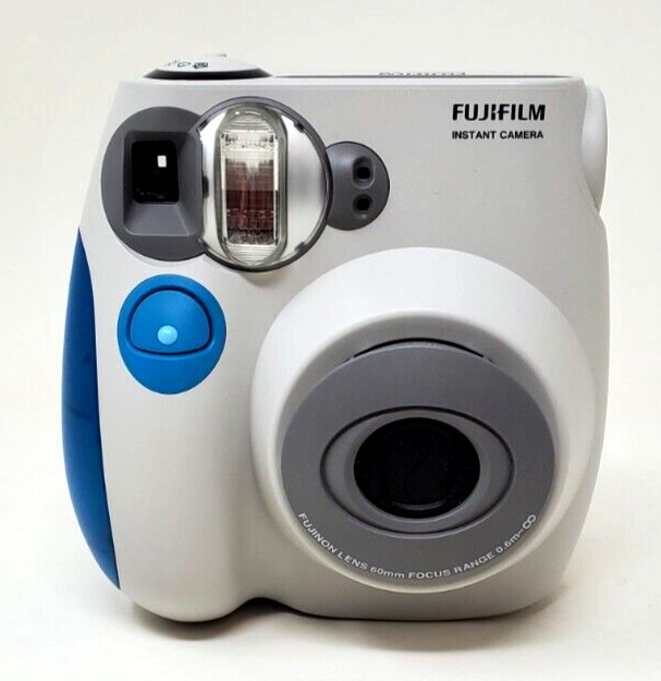 Fujifilm Instax mini 7s Instant Camera Blue with Owners Manual