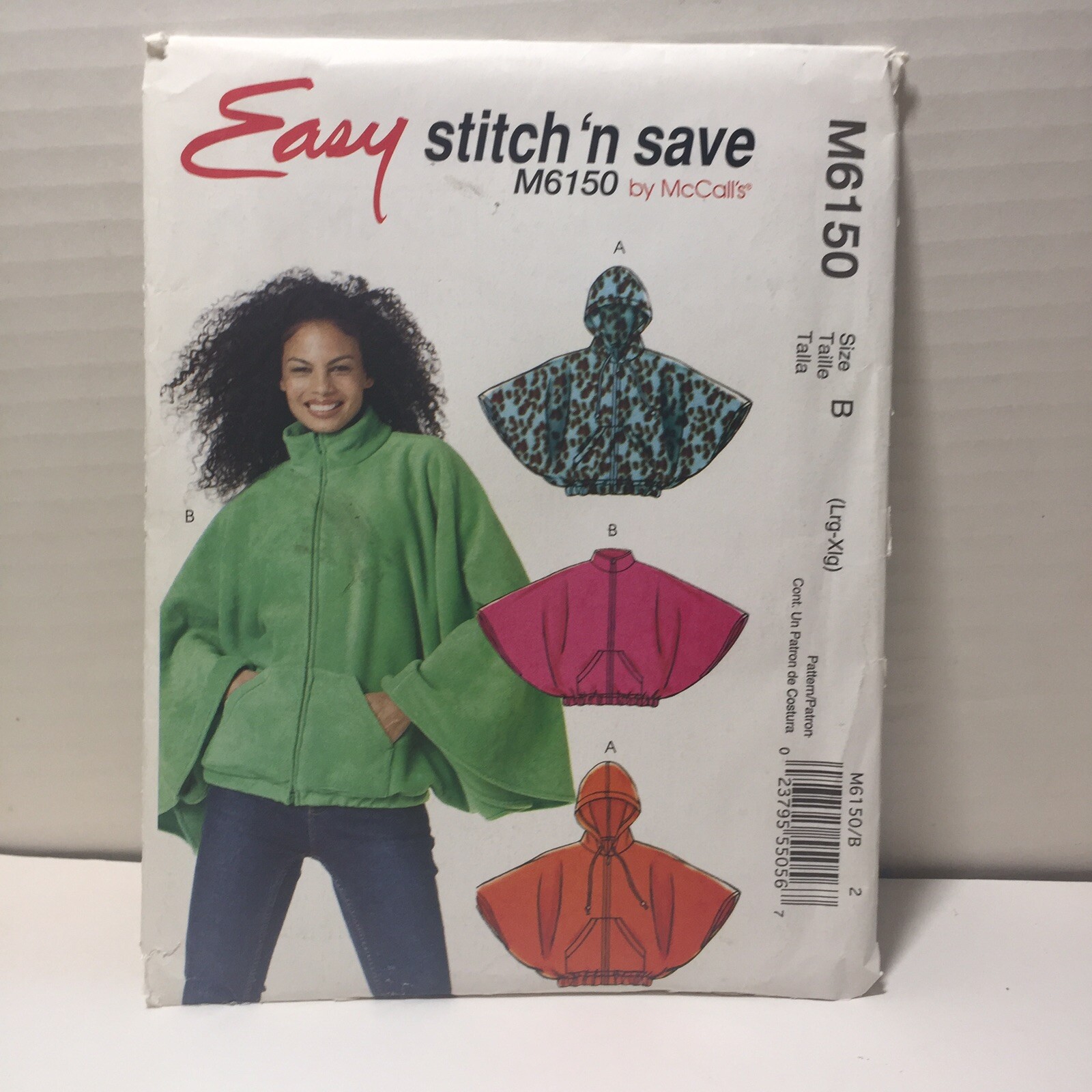 Easy Stitch 'n Save 6150 Size Lrg-Xlg Misses' Capelets
