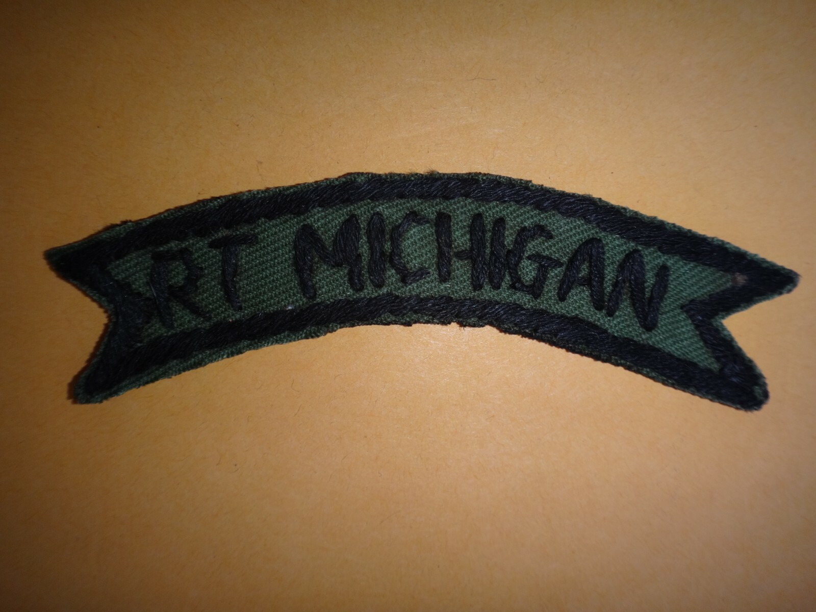 Vietnam War Hand Sewn Subdued Scroll Patch 5th Special Forces Group RT MICHIGAN