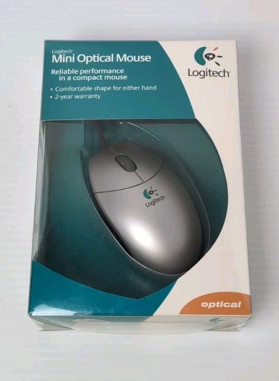 Logitech Mini Optical Mouse, Wired New See Pictures