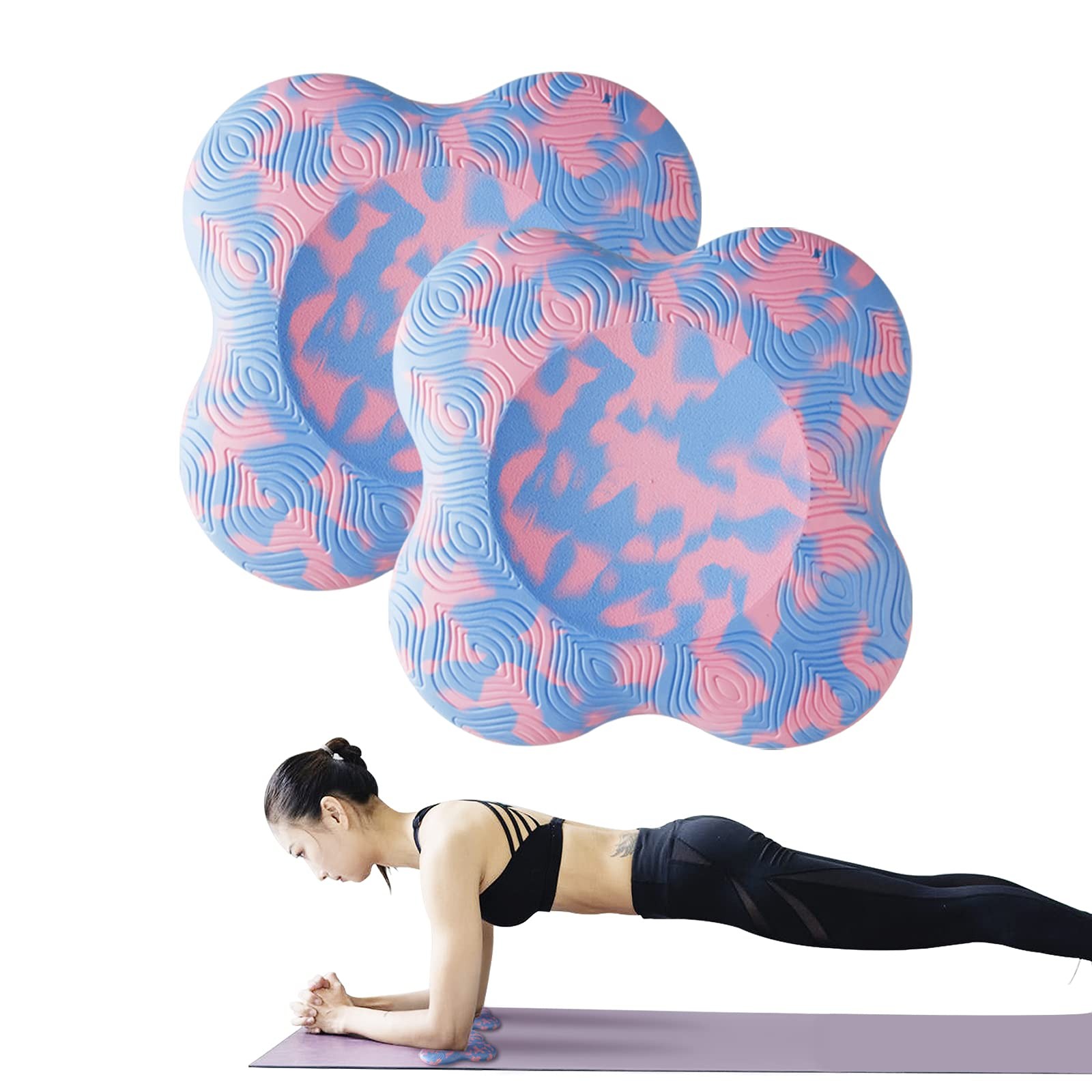 2 PCS Yoga Knee Pads Anti Slip Support Foam Kneeling Pad Protecting Elbows