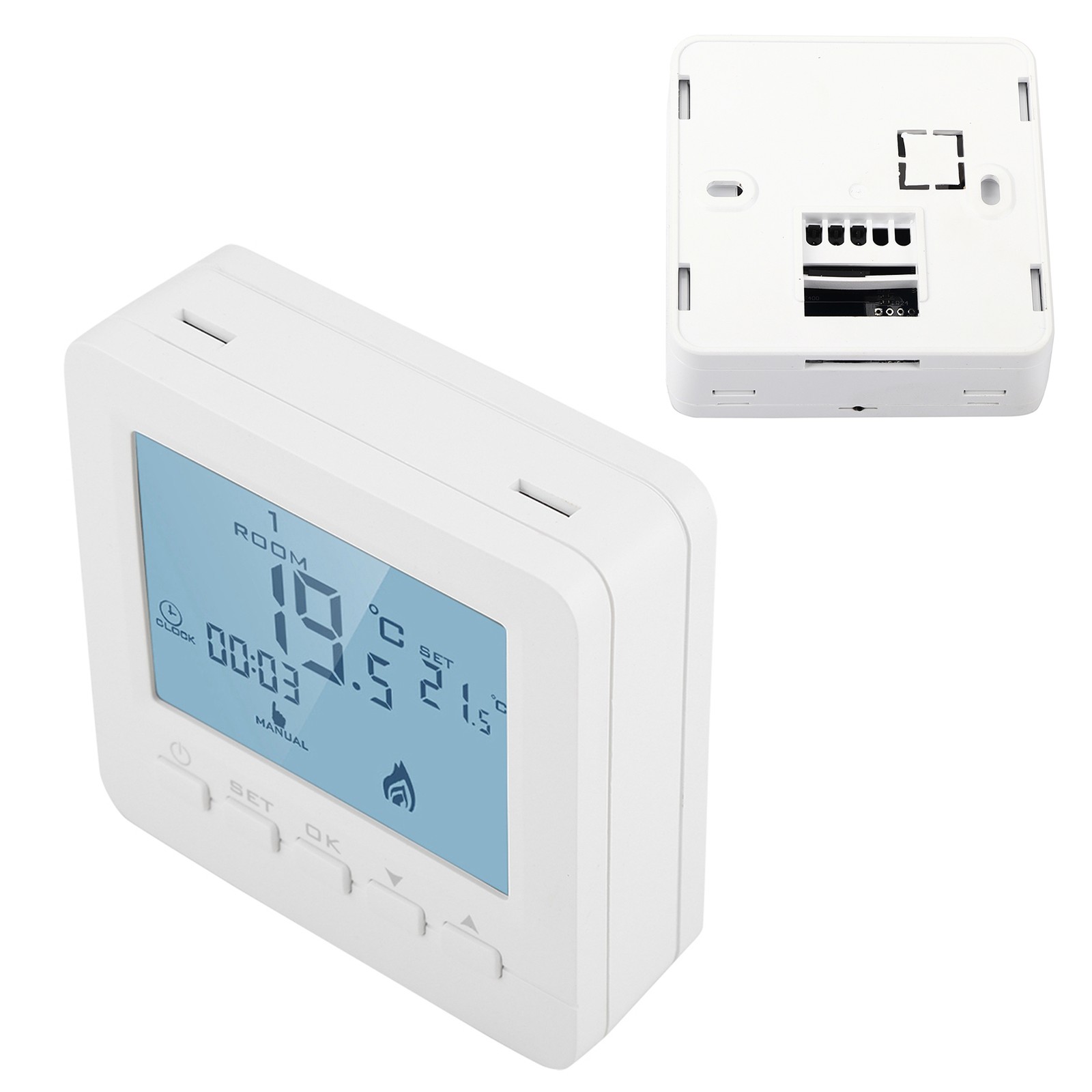 LCD Digital Thermostat With Data Memory Function For Office Spaces