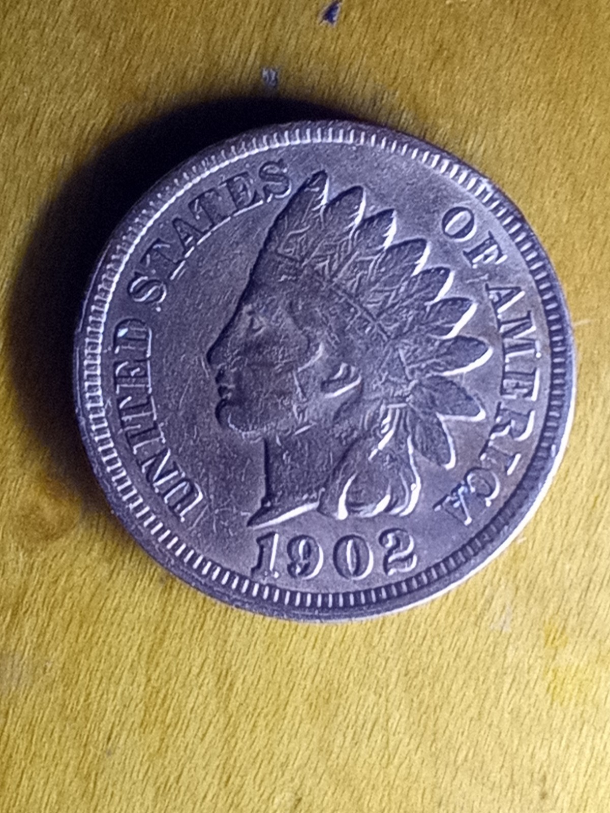 1902 Indian Cent, #2, blazing LUSTER, 2 diamonds, Full Liberty